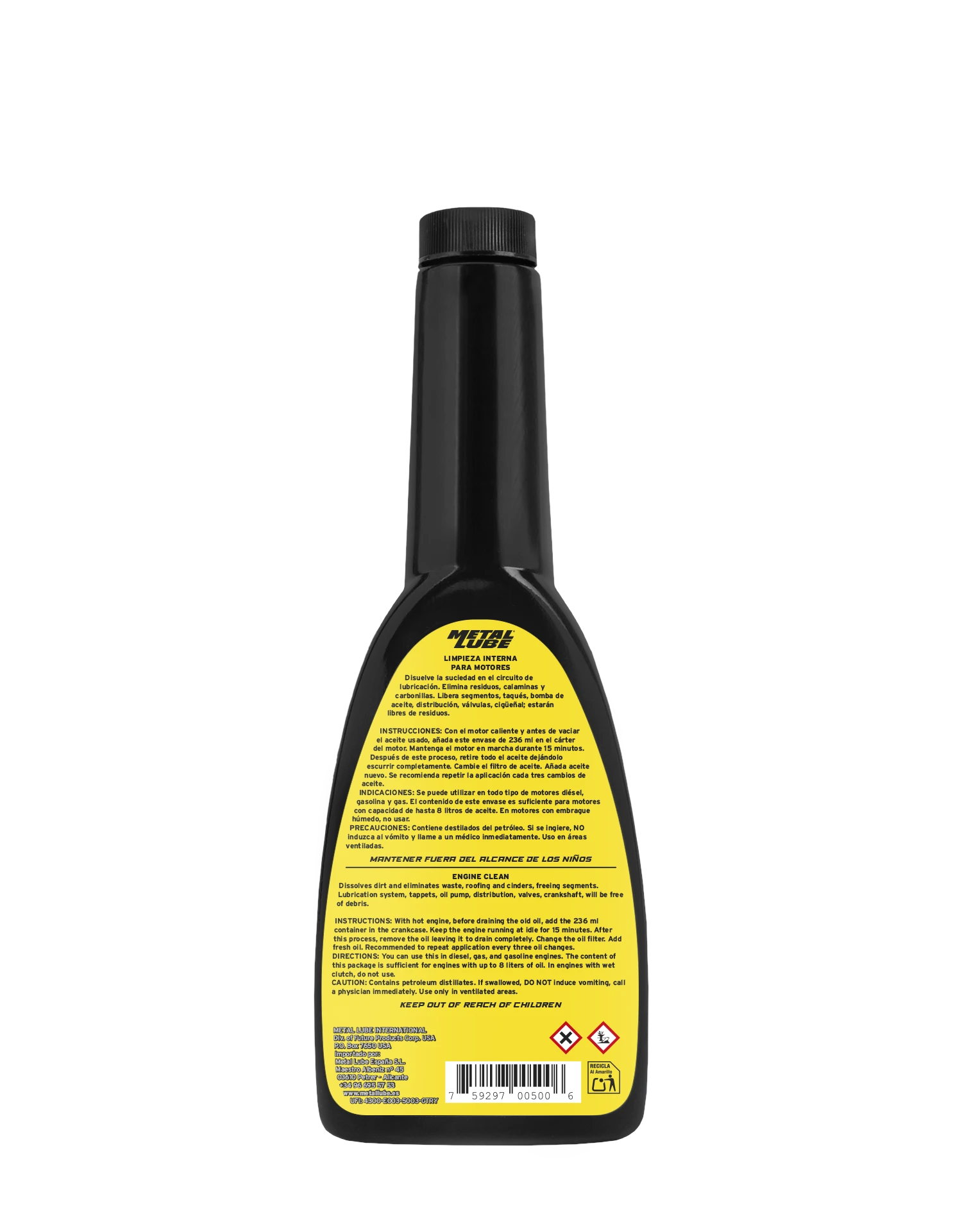 8EC Limpieza interna motores 236 ml BACK